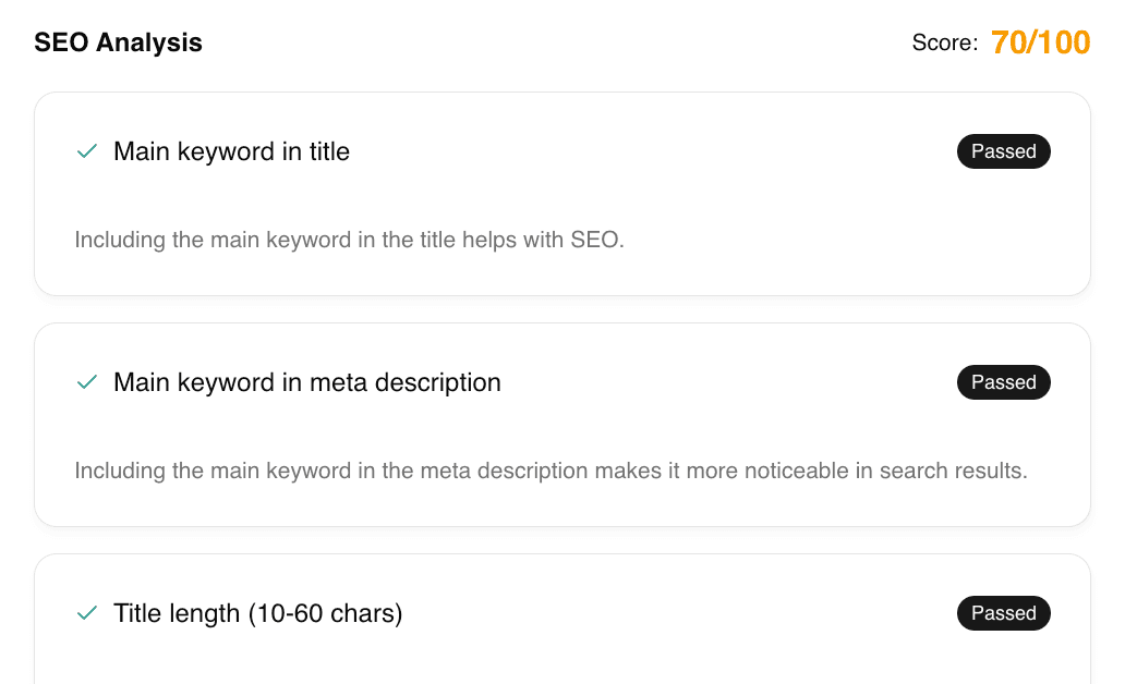 部落格 SEO 分析器