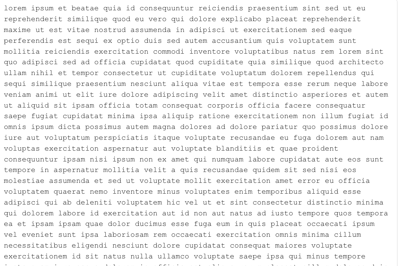 Lorem Ipsum 生成器